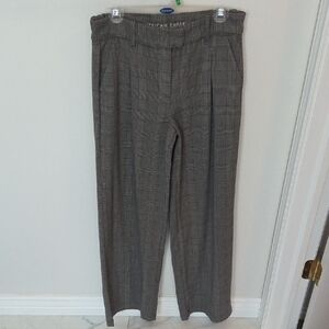 American Eagle Outfitters Gray/Brown Plaid Womens Pants